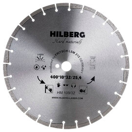 Диск алмазный по бетону и граниту Hilberg Hard Materials 400x32/25.4мм (HM109/32) — Фото 1