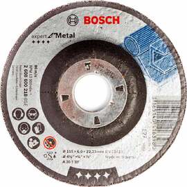 Круг шлифовальный по металлу Bosch Expert for Metal 115x6x22.2мм — Фото 1