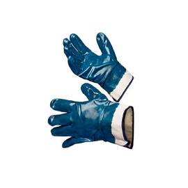 Перчатки нитриловые МБС полный облив (синие) — Фото 1