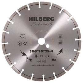 Диск алмазный по бетону Hilberg Hard Materials 300x25.4мм (HM107)