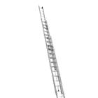Лестница алюминиевая Алюмет трехсекционная 3x12 ступеней (3312)