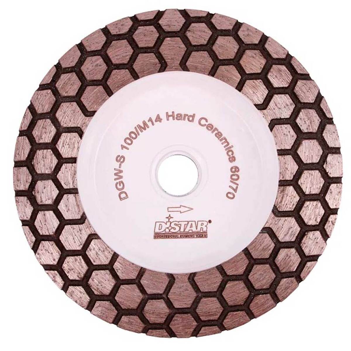 Диск алмазный по керамике и керамограниту Distar Hard Ceramics DGM-S 100мм, М14 (4005) — Фото 1