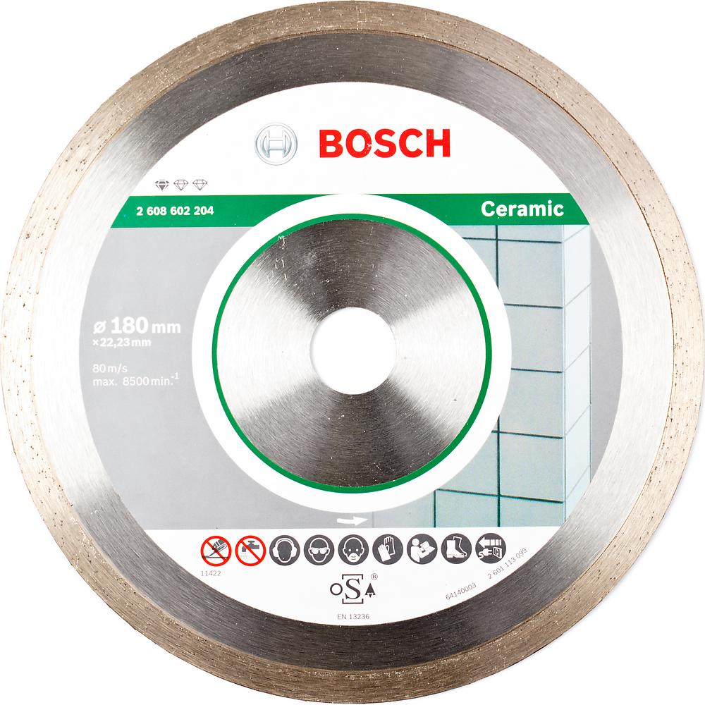 Диск алмазный по керамике Bosch Standard for Ceramic 180х22.2мм (204) — Фото 1